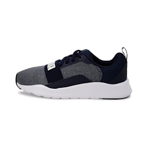 Wired Knit Kids' Sneakers, Peacoat-Puma White