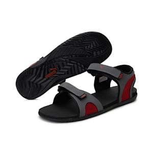 Relay MU Unisex Sandals, Iron Gate-Pomegranate-Puma Black