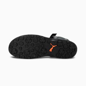 Relay MU Unisex Sandals, Puma Black-Dark Shadow-Vibrant Orange