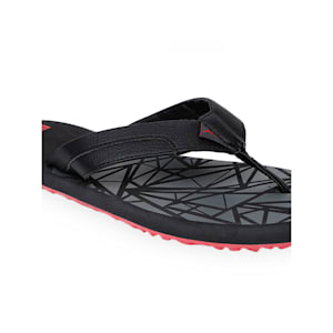 Wrens GU Flip-Flops, Puma Black-Castor Gray-Flame Scarlet