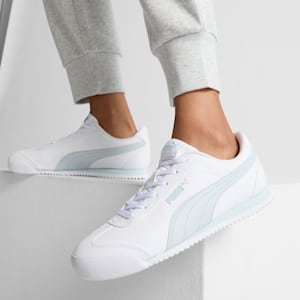 Turino Leather Women's Sneakers, Puma White-Plein Air, extralarge