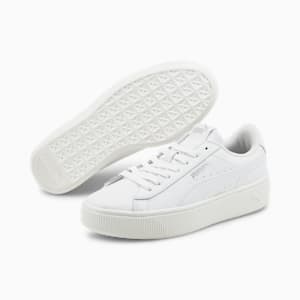 PUMA Vikky Stacked Women’s Sneakers, Puma White-Puma White, extralarge