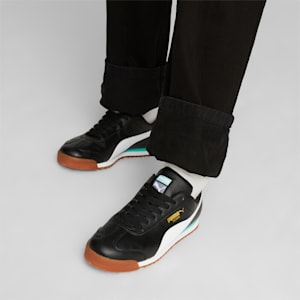 Zapatos deportivos Roma Basic+ para hombre, PUMA Black-PUMA White-Mint, extragrande
