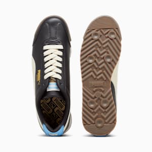 Zapatos deportivos Roma Basic+ para hombre, PUMA Black-Alpine Snow-Regal Blue, extragrande