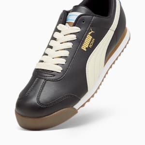 Zapatos deportivos Roma Basic+ para hombre, PUMA Black-Alpine Snow-Regal Blue, extragrande
