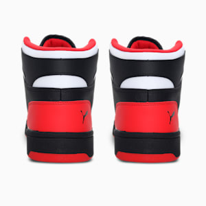 PUMA Rebound Lay Up SoftFoam+ Unisex Sneakers, Puma Black-Puma White-High Risk Red