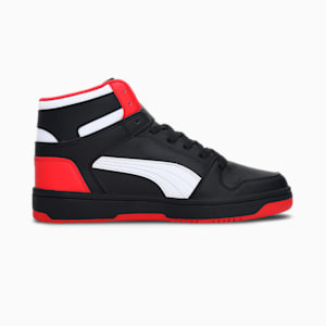 Rebound Lay Up Unisex Sneakers, Puma Black-Puma White-High Risk Red