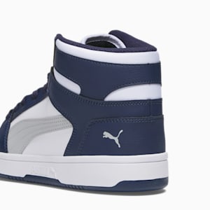 Tenis Rebound Lay Up, PUMA White-Ash Gray-PUMA Navy, extralarge