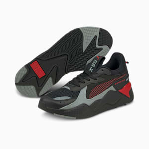 RS-X Reinvention Unisex Sneakers, Puma Black-High Risk Red, extralarge-IND