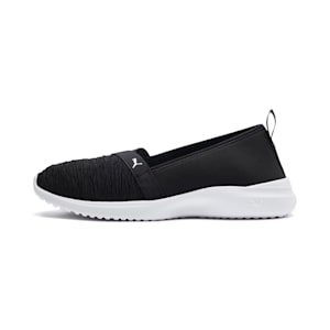 Zapatos slip on para mujer Adelina, Puma Black-Puma Silver, extralarge