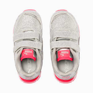 Vista Glitz Toddler Shoes, Puma Silver-Calypso Coral-Puma White
