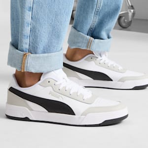 Caracal Men's Sneakers, Puma White-Puma Black-Gray Violet, extralarge