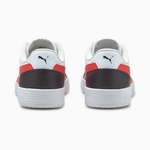Caracal Unisex Sneakers, Puma White-Poppy Red-Puma Black