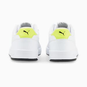 Caracal Men's Sneakers, Puma White-Puma White-Limepunch, extralarge