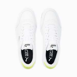 Caracal Men's Sneakers, Puma White-Puma White-Limepunch, extralarge