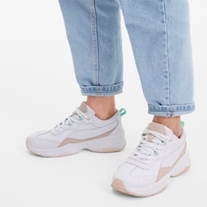 Cilia Lux Women's Sneakers, Puma White-Rosewater-Mist Green-Puma Silver, extralarge-IND