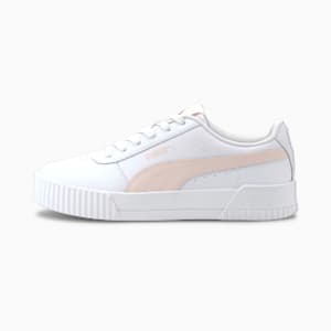 Carina Leather SoftFoam Women's Sneakers, Puma White-Rosewater-Rosewater, extralarge-IND