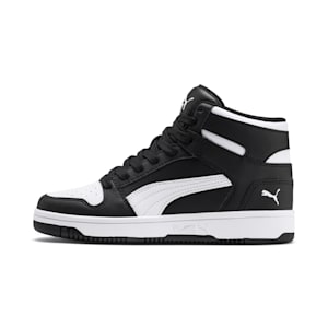 Tenis Adolescentes Rebound Lay-Up, Puma Black-Puma White, extralarge