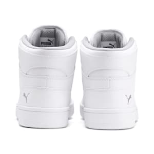 PUMA Rebound LayUp Mid Sneakers Big Kids, Puma White-Gray Violet