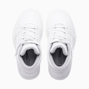 PUMA Rebound LayUp Little Kids' Shoes, Puma White-Gray Violet
