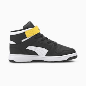 PUMA Rebound LayUp Little Kids' Shoes, Puma Black-Puma White-Dandelion, extralarge