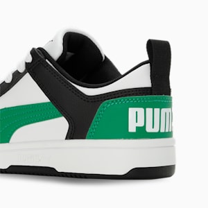PUMA Rebound LayUp Lo Sneakers JR, PUMA White-Archive Green-PUMA Black, extralarge-IND