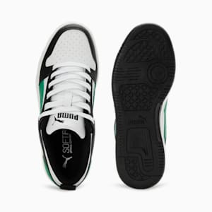 PUMA Rebound LayUp Lo Sneakers JR, PUMA White-Archive Green-PUMA Black, extralarge-IND