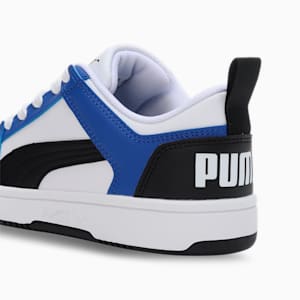 PUMA Rebound LayUp Lo Sneakers JR, PUMA White-PUMA Black-Royal Sapphire, extralarge-IND