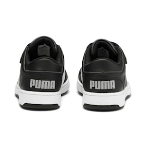 Rebound Lay-Up Lo V Kids' Trainers, Puma Black-Puma White-High Rise