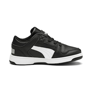 PUMA Rebound LayUp Lo Little Kids' Shoes, Puma Black-Puma White-High Rise