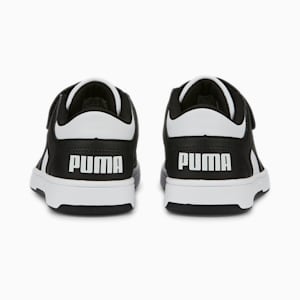 PUMA Rebound LayUp Lo Little Kids' Shoes, Puma White-Puma Black
