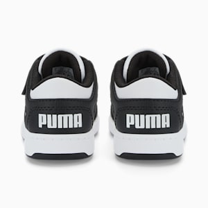 Zapatos PUMA Rebound LayUp Lo para bebés, Puma White-Puma Black