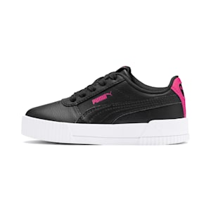 Carina L Kids' Trainers, Puma Black-Puma Black-Beetroot Purple