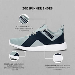 Zod Runner Men’s Running Shoes, Quarry-Navy Blazer