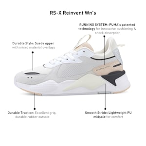 RS-X Reinvent Women's Sneakers, Puma White-Natural Vachetta, extralarge-IND