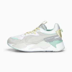 RS-X Reinvent Women's Sneakers, PUMA White-Feather Gray-Minty Burst, extralarge-IND