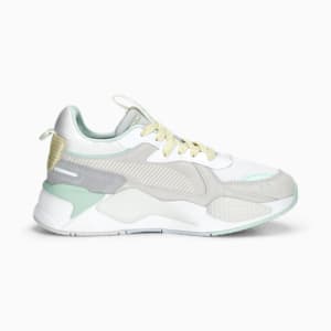 RS-X Reinvent Women's Sneakers, PUMA White-Feather Gray-Minty Burst, extralarge-IND