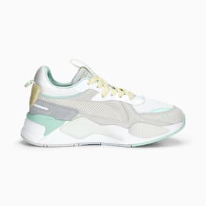 RS-X Reinvent Women's Sneakers, PUMA White-Feather Gray-Minty Burst, extralarge-IND