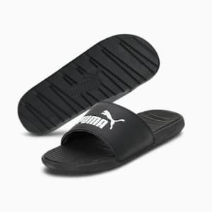 Cool Cat Unisex Slides, Puma Black-Puma White, extralarge-IND