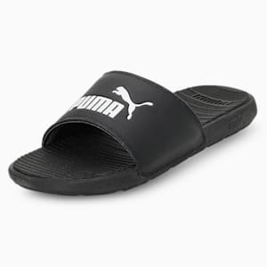 Cool Cat Unisex Slides, Puma Black-Puma White, extralarge-IND