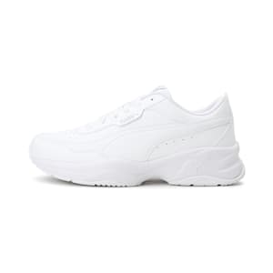 Cilia Mode Women's Sneakers, Puma White-Puma Silver, extralarge-IND