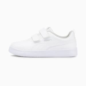 Courtflex V2 Kids' Trainers, Puma White-Gray Violet, extralarge-GBR