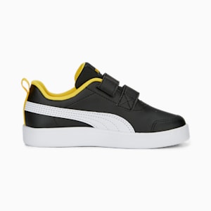 Courtflex V2 V Kids' Sneakers, PUMA Black-PUMA White-Pelé Yellow, extralarge-IND