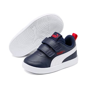 Courtflex V2 Babies' Trainers, Peacoat-High Risk Red