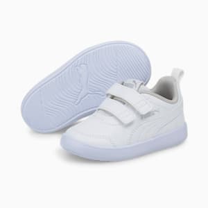 Courtflex V2 Babies' Trainers, Puma White-Gray Violet, extralarge-GBR