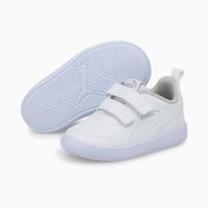 Courtflex V2 Babies' Trainers, Puma White-Gray Violet, extralarge-IND