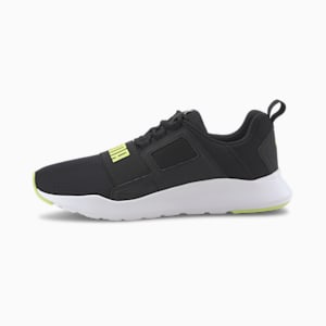 Wired Cage Unisex Sneakers, Puma Black-Sharp Green