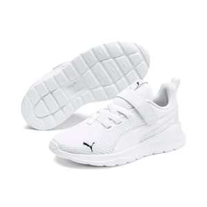 Anzarun Lite Kids' Trainers, Puma White-Puma White
