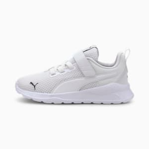 Anzarun Lite Kids' Trainers, Puma White-Puma White