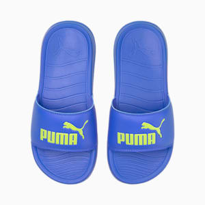 Popcat 20 Youth Slides, Bluemazing-Nrgy Yellow